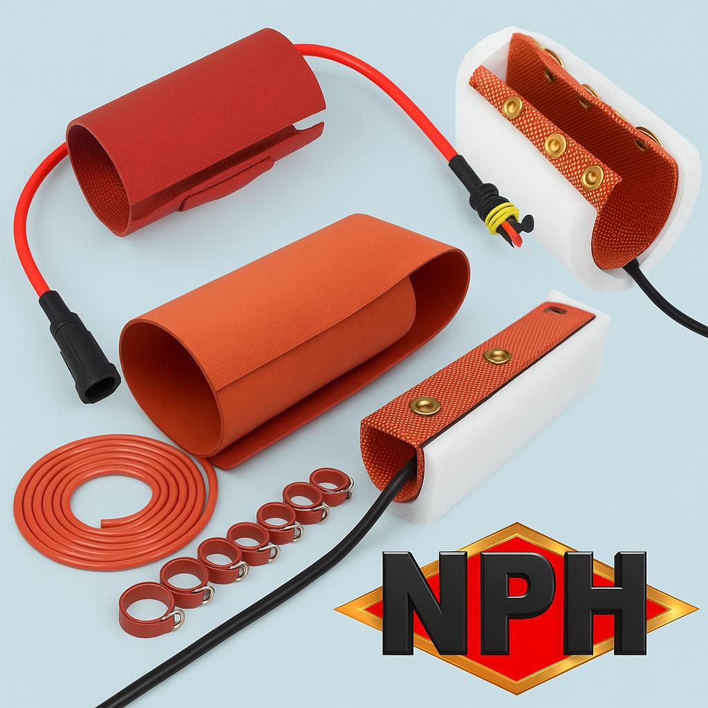 Preformed Silicone Rubber Heaters and Assemblies